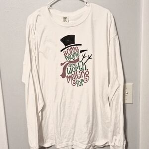 Womens long sleeved Christmas Shirt XL.